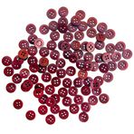 100 Adet Şarap Dikiş Düğmeleri 16L (10mm) 4 Delikli Yuvarlak 0,39 inç Düğme Plastik Düğmeler Kırmızı Kahverengi Toplu Standart Düğmeler Gömlek Pantolon Bluz Gömlek Elbise Etek Şort Dekoratif Kendin