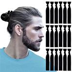 (100 Adet Siyah) - 79STYLE 100 adet Elastik Saç Bağları Kurdele Saç Bağları Kırışıksız Çekmez Siyah At Kuyruğu Tutucuları Kadınlar Kızlar için, Yoga Bükümlü Saç Bantları El Düğümlü Katlamalı Düz Saç