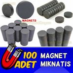 100 Adet Yuvarlak Mıknatıs Çok Amaçlı Süsleme Mıknatıs 1.4 CM 3 MM