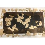 %100 Ahşap Gez-Boz Türkiye Haritası - Tüm Iller Çıkarılabilir Coğrafya Öğrenme Aracı 65X35 cm - Yeşil