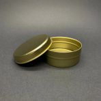 100 cc Metal Kutu - Gold Teneke Kutu- Metal Mum Kutusu 7,3mmx3,1mm x 5 Adet