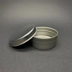100 cc Metal Kutu - Gümüş Teneke Kutu- Metal Mum Kutusu 7,3mmx3,1mm x 5 Adet