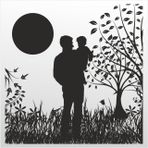 100 cm Baba Ve Oğul Folyo Sticker