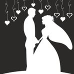 100 cm Gelin Damat Folyo Sticker