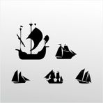 100 cm Gemiler Folyo Sticker
