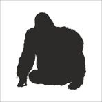100 cm Goril Folyo Sticker