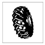 100 cm Kamyon Lastiği Folyo Sticker