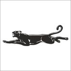 100 cm Panter Folyo Sticker