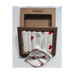 %100 Coton 7li Bebek Ağız Silme Mendili beblio4lk