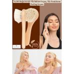 %100 Doğal At Kılı Yüz Bakım Fırçası, Yüz Temizleme Peeling Fırçası