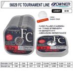 %100 FLOUROCARBON MİSİNA OWNER Tournament Fc 50m Super Clear 0,29MM