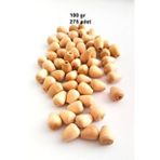 100 Gr (275 Adet) Ahşap Boncuk 12 Mm Boy X 10 Mm En Doğal Ahşap Makrome El İşi Çanta