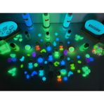 100 Gr Fosfor Tozu Karanlıkta Parlayan Fosfor - Luminous Buz Mavisi