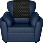 %100 Hakiki Deri Koltuk Koltuk Kafalık Koyu - Kanepe, Aşk Koltuğu, Mobilya Koruyucu - Ev ve Ofis için Kılıf (Siyah, 61 x 76 cm)