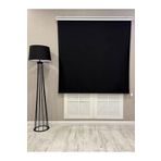 %100 Işık Geçirmez Blackout Stor Perde, Siyah, 170 x 200