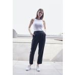 %100 Iyocell Akıcı Şık Kumaş Dökümlü İç Göstermez Smart Yazlık Pantolon(Hırka Jument 60053)-Siyah