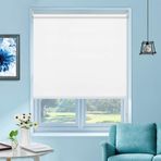 %100 Karartma Stor Perde - Ev ve Ofis için Isı Yalıtımlı Pencere Tonları, Kolay Uyum, Beyaz, 165 cm G x 160 cm Y, Işık Kontrolü ve Enerji Verimliliği için Mükemmel