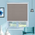 %100 Karartma Stor Perde, Ev ve Ofis için Isı Yalıtımlı Pencere Tonları, Kolay Uyum, Kahverengi, 165 cm Genişlik x 160 cm Yükseklik - Işık Engelleme ve Enerji Verimliliği için Mükemmel