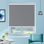 %100 Karartma Stor Perde Isı Yalıtımlı Pencere Panjurları Ev ve Ofis için Kolay Uyum Gri 170 cm G x 210 cm Y - Işık Engelleme ve Enerji Verimliliği için Mükemmel