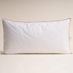 %100 Kaz Tüyü Dolgulu Yastık 50x90 cm- Bronze Serisi - 50 x 90 cm - Beyaz