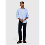 %100 Keten Regular Fit Gömlek Erkek Siyah Gömlek - 325P5bkusq029