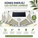 100 Led Solar Hareket Sensörlü Dış Mekan Bahçe Lambası (10Adet)