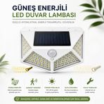 100 Led Solar Hareket Sensörlü Dış Mekan Bahçe Lambası (2 Adet)