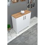 %100 Mdf 2 Kapaklı Küp Üstü Desenli Ayakkabılık