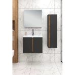 %100 Mdf - 65 Cm Lavina Banyo Dolabı + 30 Cm Lavina Boy Dolabı