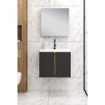 %100 Mdf - 65 cm Lavina Banyo Dolabı - Antrasit