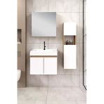 %100 Mdf - 65 Cm Saura Banyo Dolabı + 30 Cm Saura Boy Dolabı