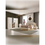 %100 Mdf Cadiz Yatak Odası Takımı - Atlantik Çam - Beyaz