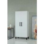 %100 MDF Çok Amaçlı Kiler Dolabı Beyaz