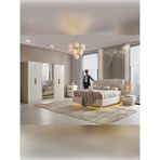 %100 Mdf Malaga Yatak Odası Takımı - Bej