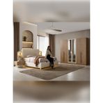 %100 Mdf Santorini Yatak Odası Takımı - Ceviz