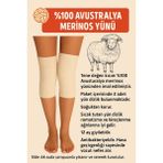%100 Merinos Yünü Süper Ince Dizlik - Krem