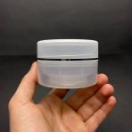100 ml Plastik Krem Kutusu , 100 cc Şeffaf Renkli Kapaklı Krem Kavanozu x 3 Adet
