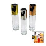 100 ML SPREY CAM YAĞDANLIK KROM - RENKLİ SPREY KAFA - İNCE UZUN ŞİŞE (4490)
