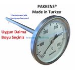 100 MM 500 C Derece 30 Cm Dalma Boylu Bahçe.köy.pide Fırın Termometresi