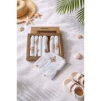 %100 MÜSLİN 7li Bebek Ağız Silme Mendili bebliomölo