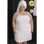 %100 Pamuk 100X 200 Battal Boy 1350 gr Banyo Havlusu - Beyaz