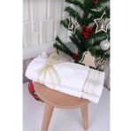 %100 Pamuk 2'li Nakışlı Yılbaşı 30x50 Happy New Year El/Misafir Havlu Seti Yeni yıl