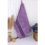 %100 Pamuk 50x70 El Havlusu Mor