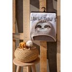 %100 Pamuk 60x110 Tembel Hayvan Başlıklı Kadife Bebek & Çocuk Kundak
