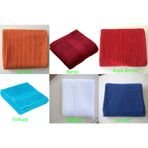 %100 Pamuk 90x180 cm Banyo Havlusu Spa Şezlong Plaj Havlusu Turuncu