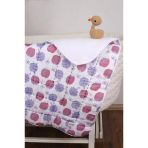%100 Pamuk Bebek Müslin Yorgan - Oyun Matı El İşlemeli 70X100 Cm - Ztd100 Zt054