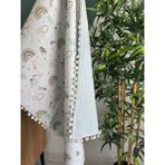 %100 Pamuk Çift Katlı Müslin Bebek Battaniyesi 80X100CM - 80 x 100