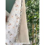%100 Pamuk Çift Katlı Müslin Bebek Battaniyesi 80X100CM - Açık Krem - 80 x 100