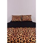 %100 Pamuk Çift Kişilik 3D Leopar Nevresim Takımı