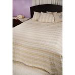 %100 Pamuk El Dokuması Nevresim Takımı Çift Kişilik 220 x 250 cm - Sarı Çizgili - 220 x 240 cm